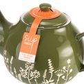 Siip - Wax Resist Floral 6 Cup Teapot Green additional 5
