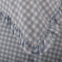 The Lyndon Company - Gingham Frilled Duvet Set Fog additional 5