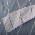 The Lyndon Company - Pinstripe Duvet Set Fog additional 5
