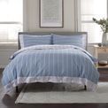 The Lyndon Company - Pinstripe Duvet Set Fog additional 1