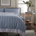 The Lyndon Company - Pinstripe Duvet Set Fog additional 4