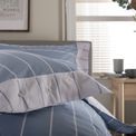 The Lyndon Company - Pinstripe Duvet Set Fog additional 2