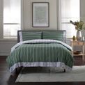 The Lyndon Company - Pinstripe Duvet Set Sage additional 1