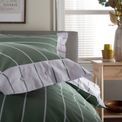 The Lyndon Company - Pinstripe Duvet Set Sage additional 4