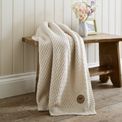 The Lyndon Company - Cadenza Knitted Throw Cream additional 1