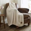 The Lyndon Company - Cadenza Knitted Throw Cream additional 2