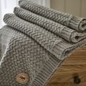 The Lyndon Company - Cadenza Knitted Throw Grey additional 3