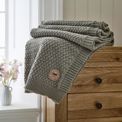 The Lyndon Company - Cadenza Knitted Throw Grey additional 4