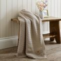 The Lyndon Company - Cadenza Knitted Throw Natural additional 1