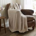 The Lyndon Company - Cadenza Knitted Throw Natural additional 2