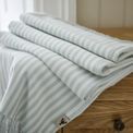 Lobster Creek - Salcombe Stripe Throw Sky Blue additional 4