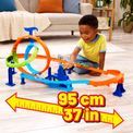 Hot Wheels - Stunt Tracks Rapid Launch Cyclone Toy Car Playset additional 4