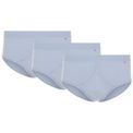 HJ Hall - Cotton Fly-Front Brief 3 Pair Pack Light Blue additional 1