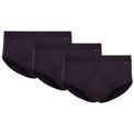 HJ Hall - Cotton Fly-Front Brief 3 Pair Pack Navy additional 1