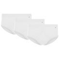 HJ Hall - Cotton Fly-Front Brief 3 Pair Pack White additional 1