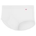 HJ Hall - Cotton Fly-Front Brief 3 Pair Pack White additional 2
