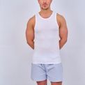 HJ Hall - 2 Pack Vest White additional 3