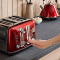 Morphy Richards - Accents 4 Slot Toaster - Red additional 2