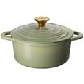 J&amp;L - 21cm Cast Iron Sage Green Round Casserole additional 1