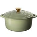 J&amp;L - 26cm Cast Iron Sage Green Round Casserole additional 1