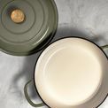 J&amp;L - 30cm Cast Iron Sage Green Shallow Casserole additional 2