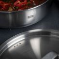 Kuhn Rikon - Culinary Fiveply Saute Pan With Lid &amp; Helper Handles Uncoated 24cm additional 3