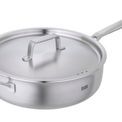 Kuhn Rikon - Culinary Fiveply Saute Pan With Lid &amp; Helper Handles Uncoated 24cm additional 1