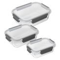 Kuhn Rikon - Glass Storage Container with Lids 3 Piece Set additional 1