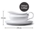 WM. Bartleet - Gravy Boat with Saucer 500ml additional 5