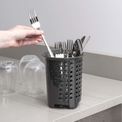 Zeal - Melamine Cutlery Drainer Dark Grey additional 2