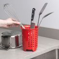 Zeal - Melamine Cutlery Drainer Red additional 2