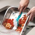 Zeal - Washing Up Brush with Scraper - Aqua additional 2
