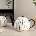 Siip - Vertical Stripe 6 Cup Teapot Grey additional 4