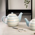 Siip - Wide Horizontal Stripe 6 Cup Teapot Blue additional 4