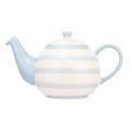 Siip - Wide Horizontal Stripe 6 Cup Teapot Blue additional 1