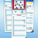 Otter House - Eric the Penguin Slim Calendar 2027 additional 1