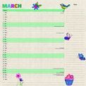 Otter House - Mums Fabric Househol Planner Wall Calendar 2027 additional 2