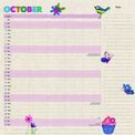 Otter House - Mums Fabric Househol Planner Wall Calendar 2027 additional 5