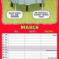 Otter House - Wacky World of His Hers and Theirs Planner Slim Calendar 2027 additional 2