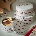 Cooksmart Christmas Robins Retreat Set Of 3 Printed Cake Tins additional 2