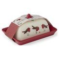 Cooksmart Christmas Robins Retreat Butter Dish additional 2