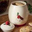 Cooksmart Christmas Robins Retreat Ceramic Canister additional 2