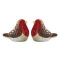 Cooksmart Christmas Robins Retreat Ceramic Salt &amp; Pepper Shaker Set additional 2