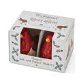 Cooksmart Christmas Robins Retreat Ceramic Salt &amp; Pepper Shaker Set additional 1