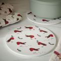 Cooksmart Christmas Robins Retreat Ceramic Trivets Set Of 2 additional 3