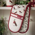 Cooksmart Christmas Robins Retreat Double Oven Glove additional 2