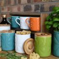 Beau &amp; Elliot Carnaby Embossed Mug Orange additional 2