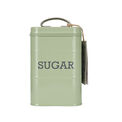 Living Nostalgia Vintage English Sage Green Sugar Tin additional 1