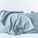Pair of Night Owl Herringbone Pillow Cases - Fjord Blue additional 4