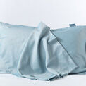 Pair of Night Owl Herringbone Pillow Cases - Fjord Blue additional 3